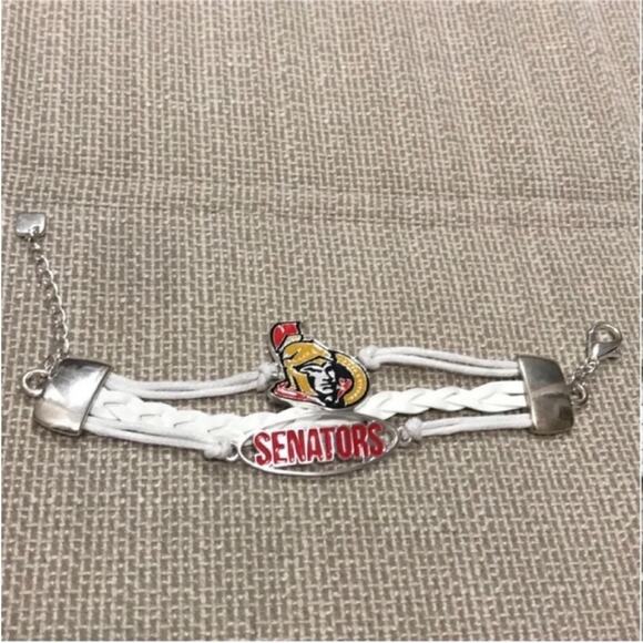 NHL Ottawa Senators White Braided Bracelet - Picture 2 of 7